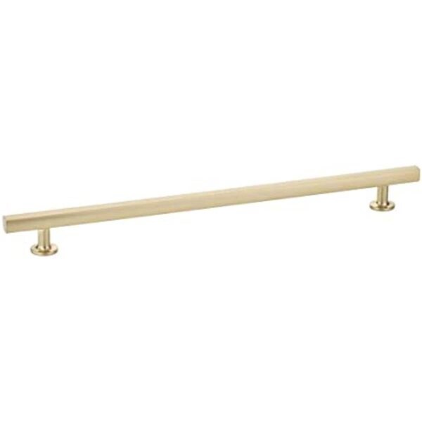 Patioplus 12 in. Center to Center Freestone Cabinet Pull, Satin Brass PA2495253 - main